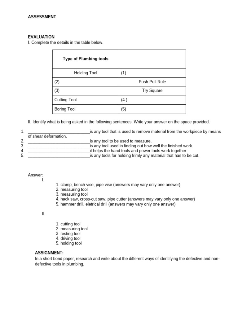 Evaluation and Assignment | PDF