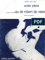ANDRE JOLIVET-Tombeau de Robert de Visée Andre Jolivet-SheetMusicTradeCom
