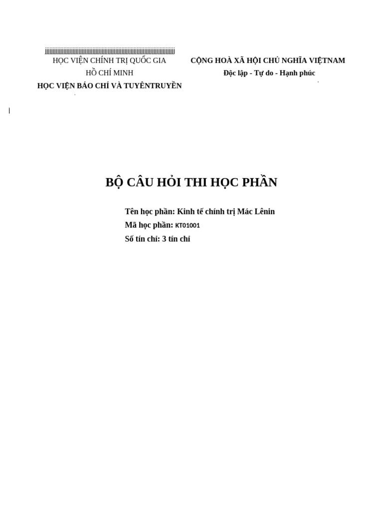 KTCT Sơ B 3 Tín | PDF