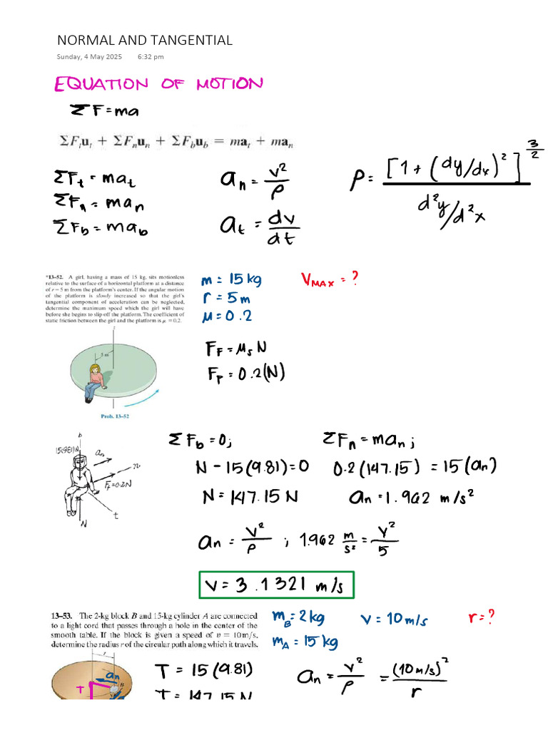 Normal And Tangential Pdf