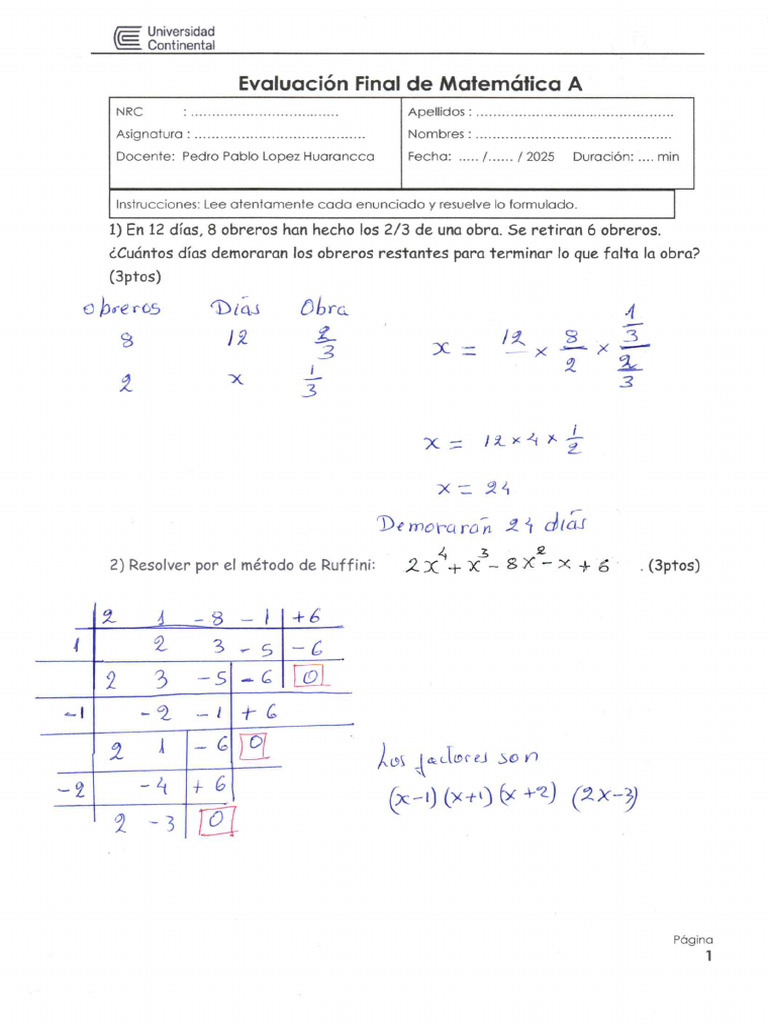 Examen Final A | PDF