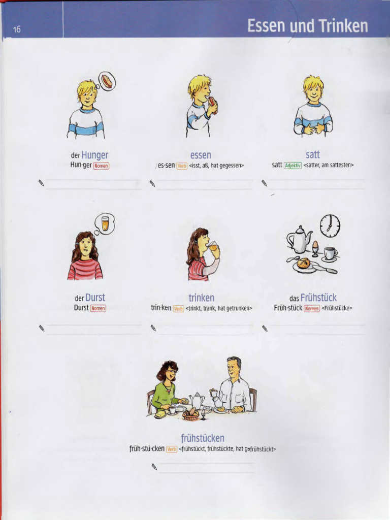 Essen Und Trinken 1 | PDF