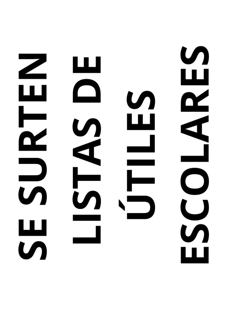 Se SURTEN Listas de Útiles Escolares - 20250818 - 230846 - 0000 | PDF