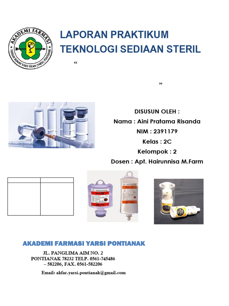 Pembuatan Injeksi Vitamin B1 Steril | PDF