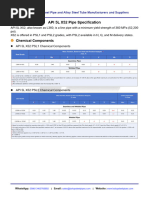 API 5L X65 Pipe Specifications | PDF | Pipe (Fluid Conveyance ...
