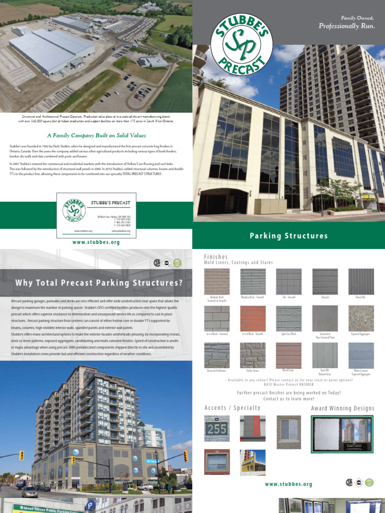 Precast Concrete Parking Structures Guide | PDF | Precast Concrete ...