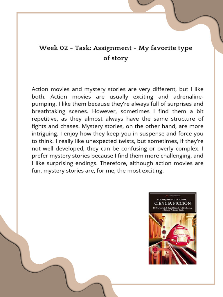 Action vs. Mystery Stories: My Preference | PDF