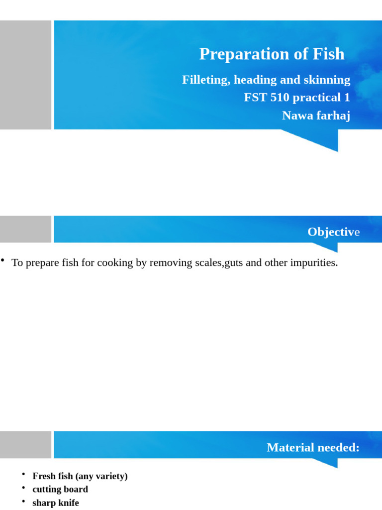 Fish Preparation Techniques Guide | PDF | Cooking | Grilling