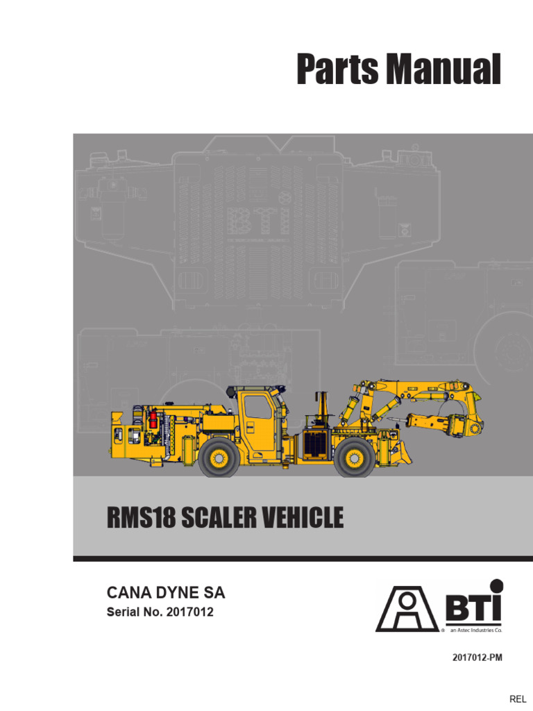 RMS18 Scaler Vehicle Parts Manual | PDF | Axle | Brake