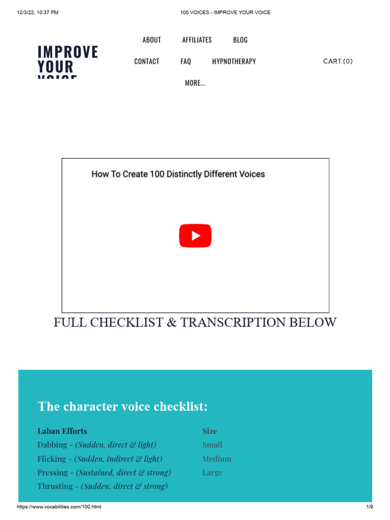 100 Voices: Master Your Vocal Skills | PDF | Linguistics | Human ...