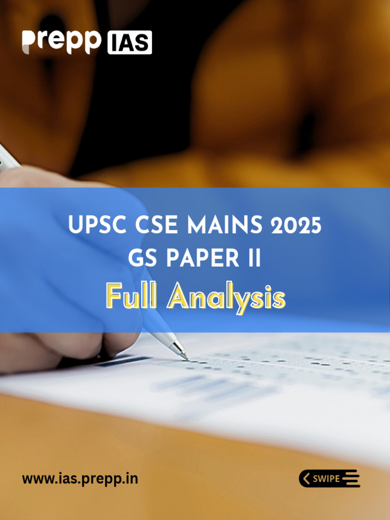 UPSC GS Paper II Analysis 2025 | PDF | Government