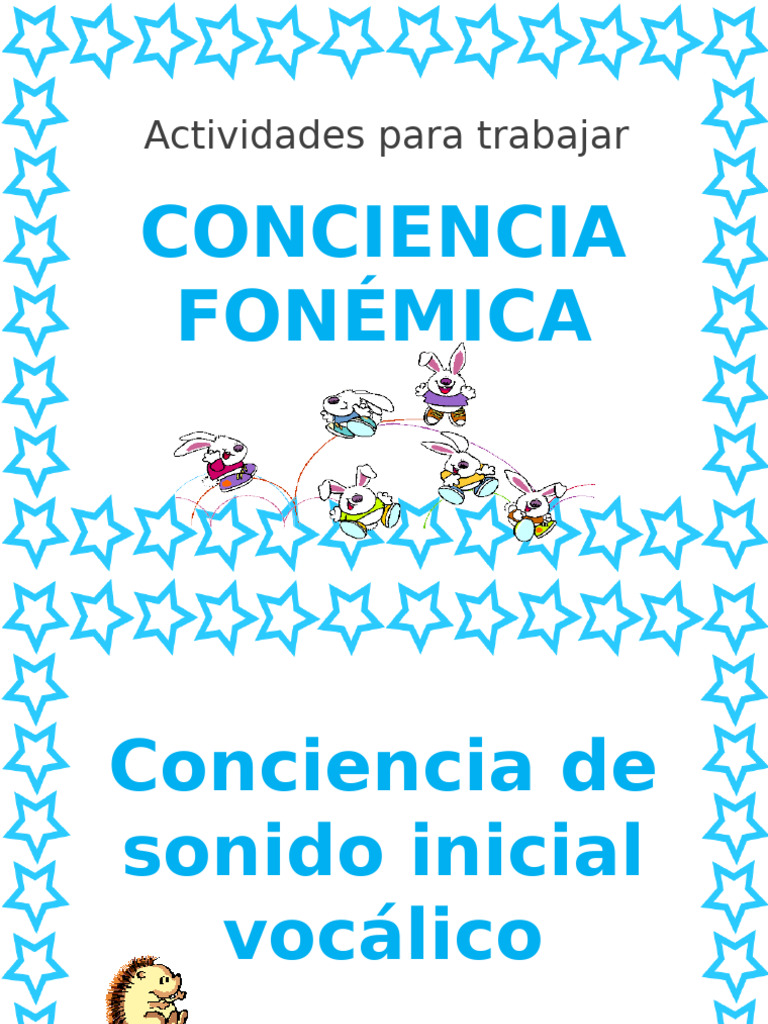Actividades para Conciencia Fonológica | PDF
