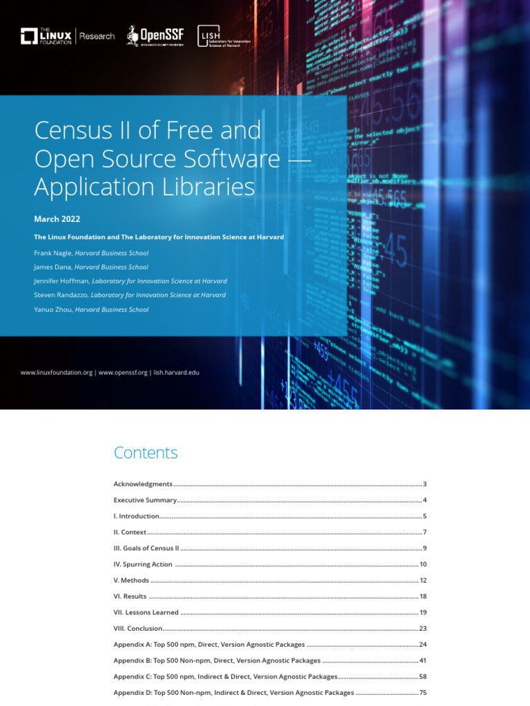 Census II: FOSS Application Libraries Insights | PDF | Computer ...