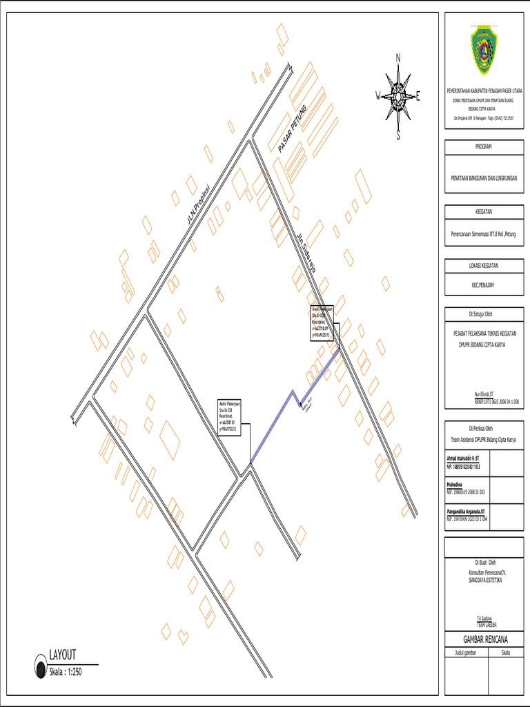 Perencanaan Semenisasi RT.8 Petung | PDF