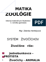 Systematika: Zoológie