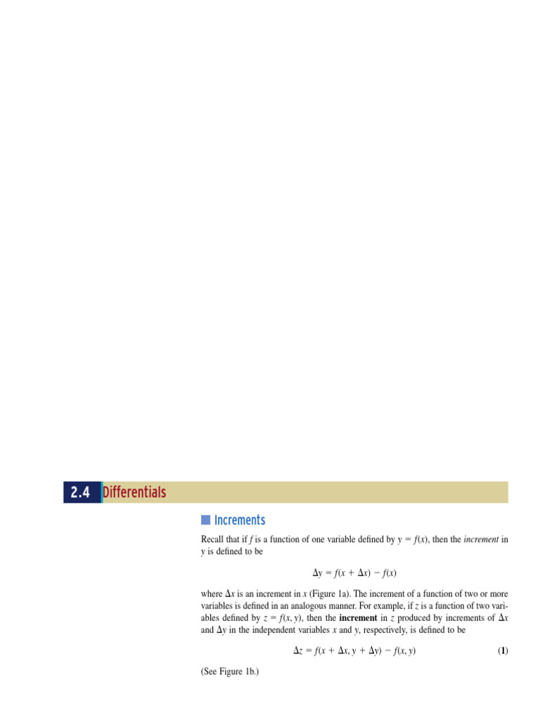 Understanding Increments and Differentials | PDF | Pendulum | Function ...