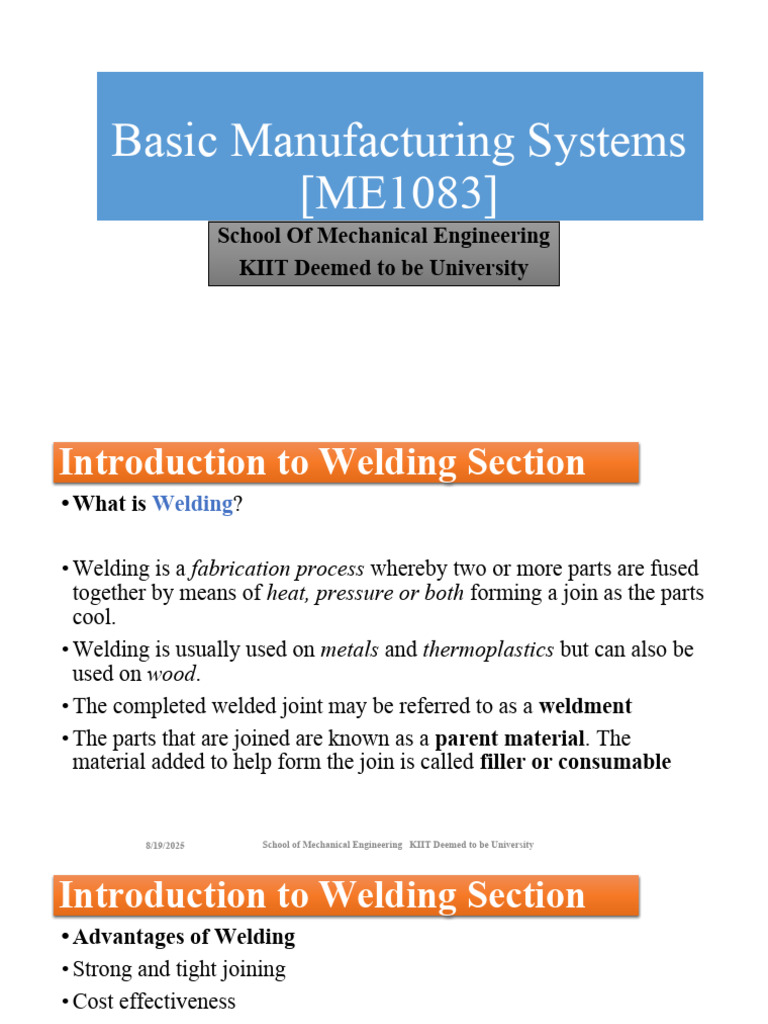 Introduction to Welding Techniques | PDF | Welding | Construction