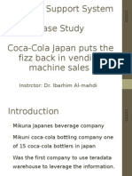 Decision Support System Case Study Coca-Cola Japan Puts The Fizz Back in Vending Machine Sales