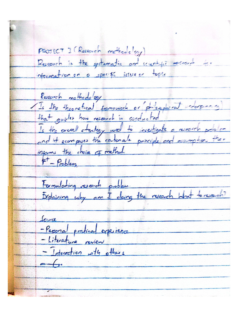 Project 1 Notes | PDF