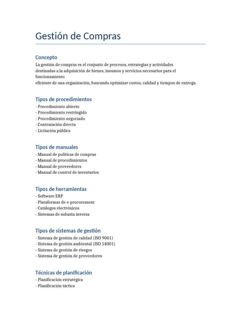 Guía Completa de Gestión de Compras | PDF