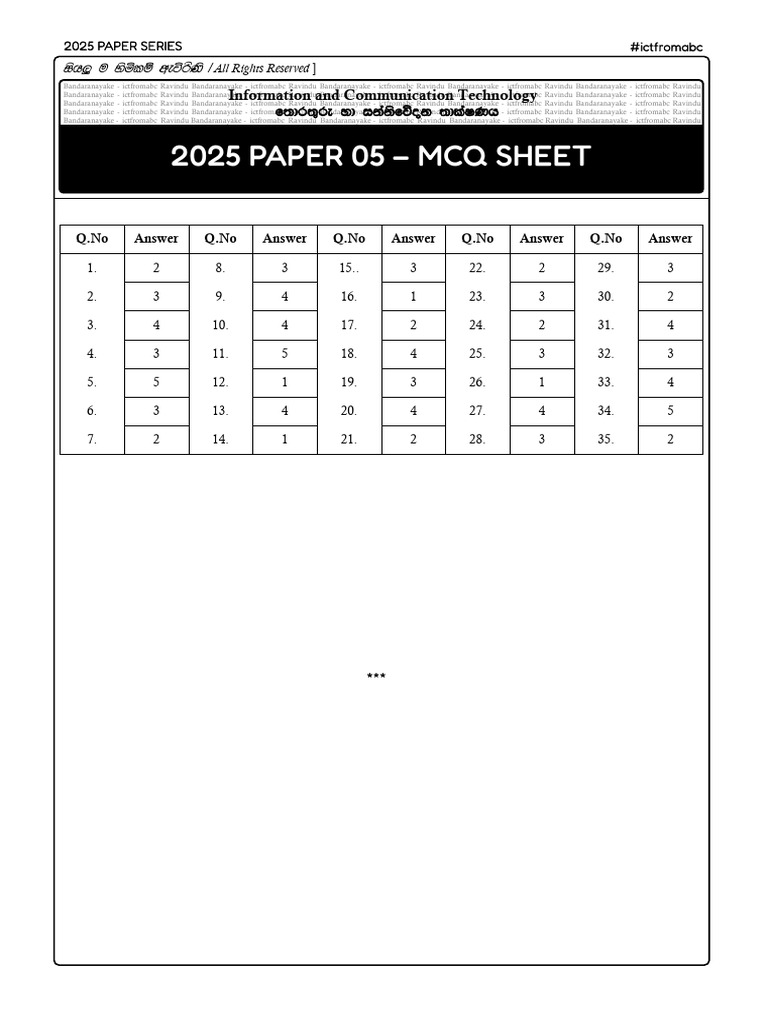2025 Main Paper 05 - Legacy Marking Scheme | PDF | Chess Theory | Chess