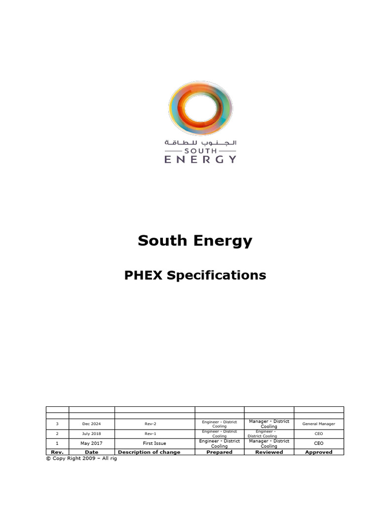 PHEX Specifications for HVAC Systems | PDF | Heat Exchanger | Stainless ...
