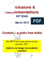 IEAG Conclusions and Recommendations