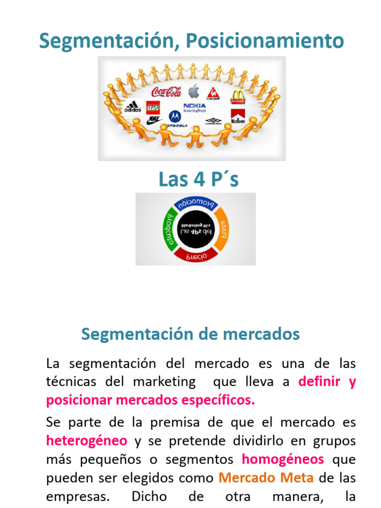 Segmentación en Mercados Heterogéneos | PDF | Segmentación de mercado ...