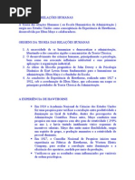 A Teoria Das Relacoes Humanas