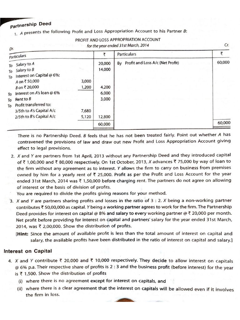 Partnership Fundamentals Sheet - 3 - 1 | PDF