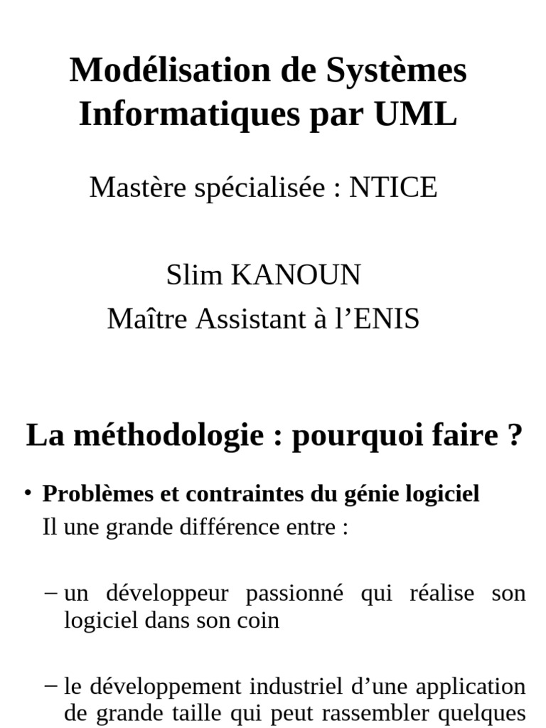 Modélisation Informatique par UML | PDF | Cas d'utilisation | Langage ...