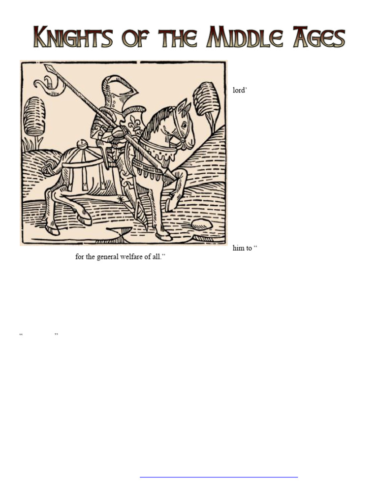 Knights Reading and Questions | PDF | Knight