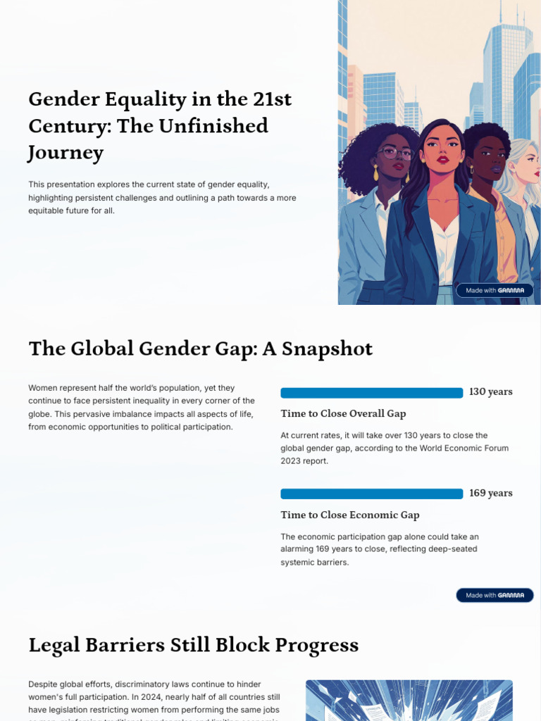 Gender Equality: Challenges Ahead | PDF | Gender Studies | Gender Equality