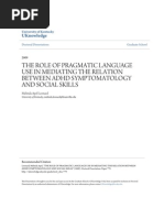 Download The Role of Pragmatic Language Use in Mediating the Relation Between ADHD and social skills by habusha090 SN90674989 doc pdf