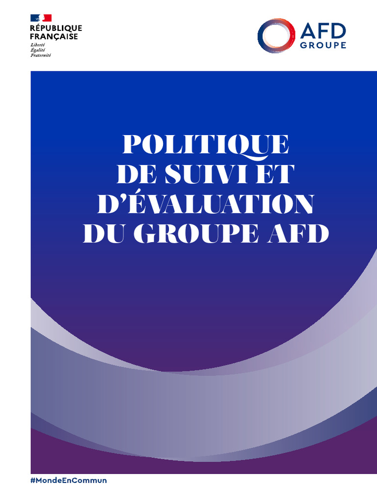 Politique de Suivi et Évaluation AFD | PDF | Développement durable ...