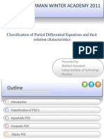 10 Indo-German Winter Academy 2011: Classification of Partial Differential Equations and Their Solution Characteristics