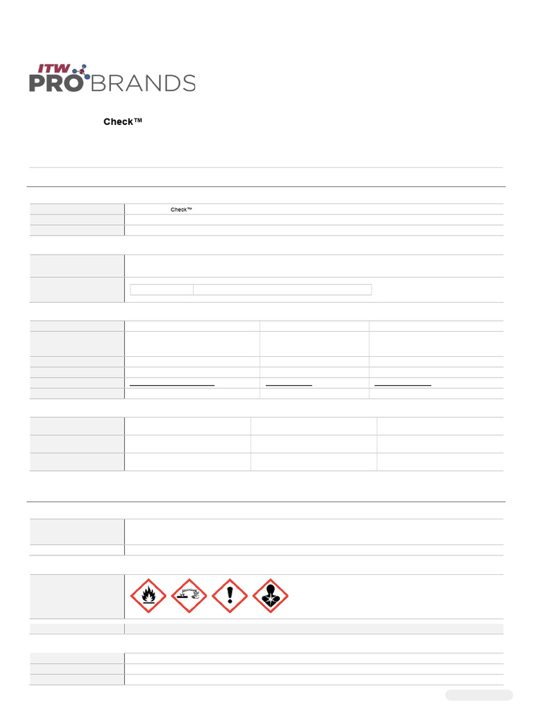 Dykem Cross Check Torque Seal SDS | PDF | Toxicity | Occupational ...