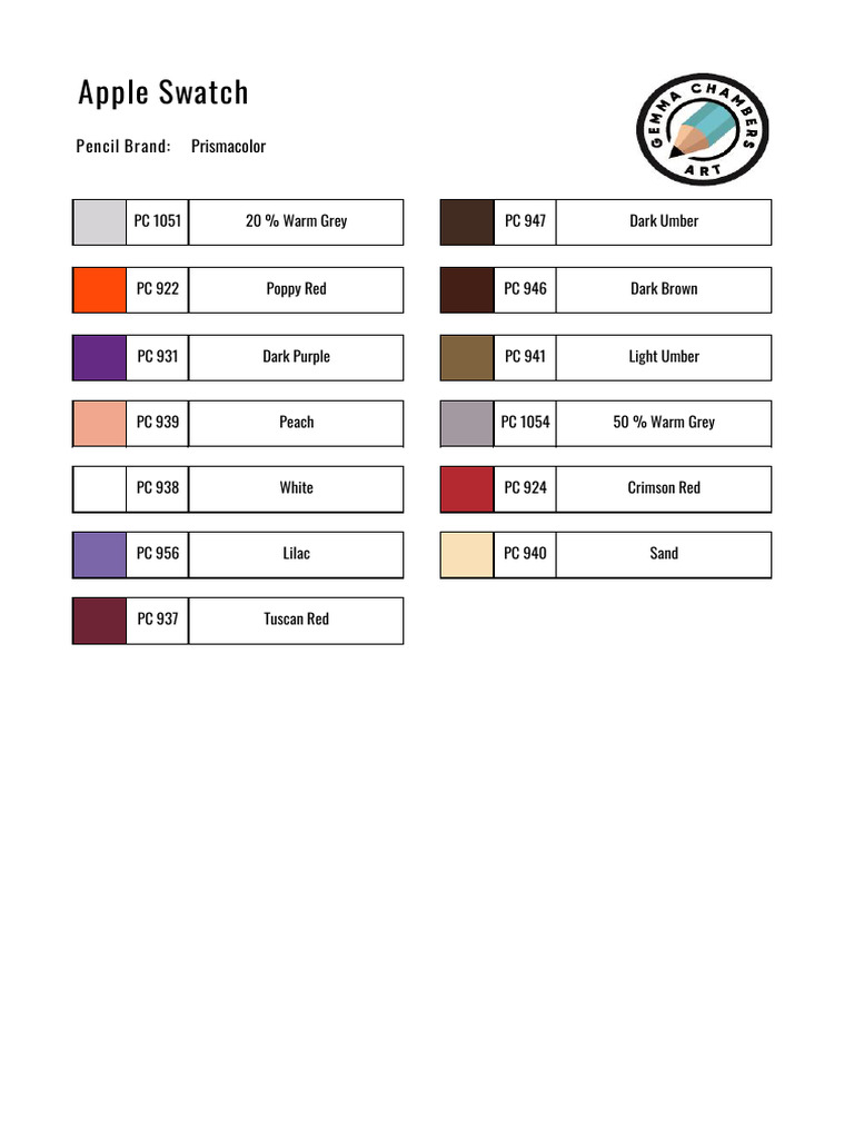 Apple Color Swatch - pdf-1 | PDF