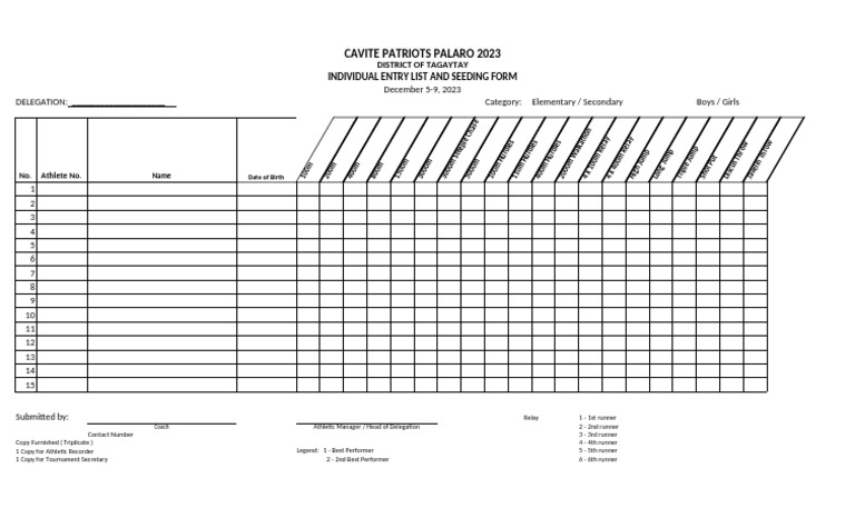 Seeding Form | PDF