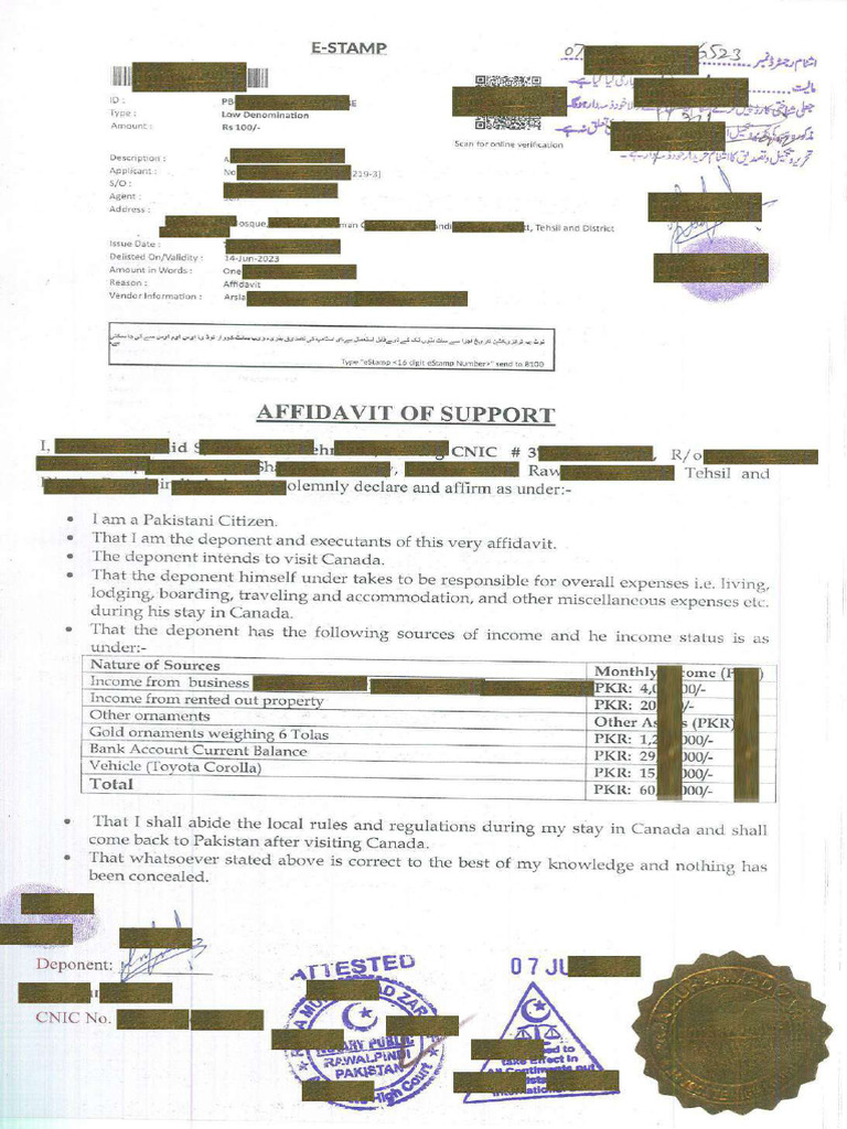Affidavit Sample - B | PDF