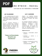 Leis 10.639/2003 e 11.645/2008: Educação Inclusiva | PDF