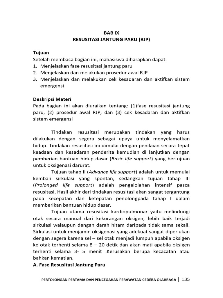 Prosedur Resusitasi Jantung Paru | PDF