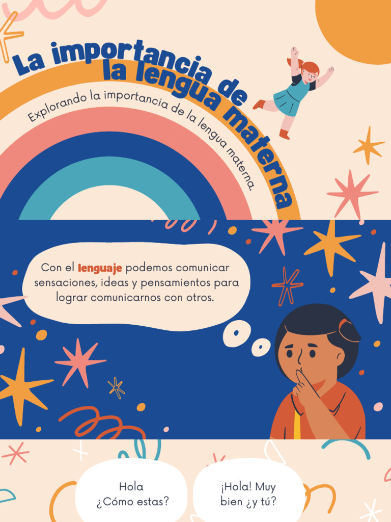Presentación Educativa-Lenguaje-La Importancia de La Lengua Materna ...