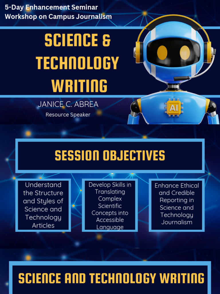Enhancing Sci-Tech Journalism Skills | PDF | Science | Philippines