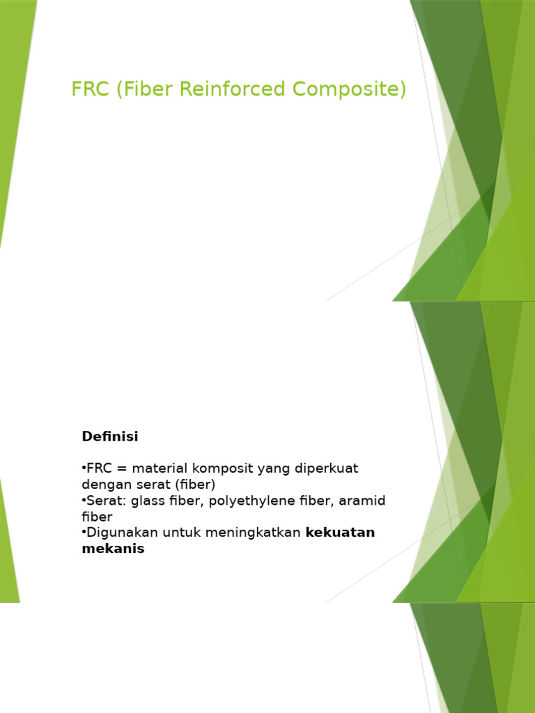 FRC (Fiber Reinforced Composite) | PDF
