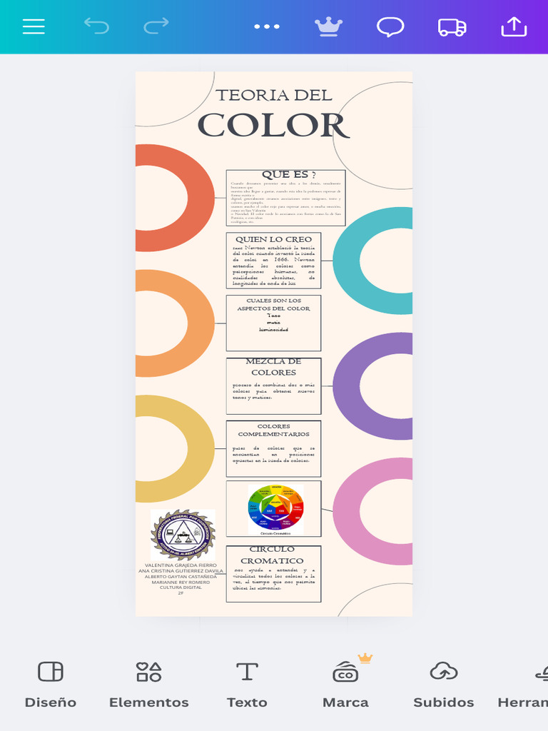 Infografía Psicología de Los Colores Simple Beige - Infografía | PDF ...