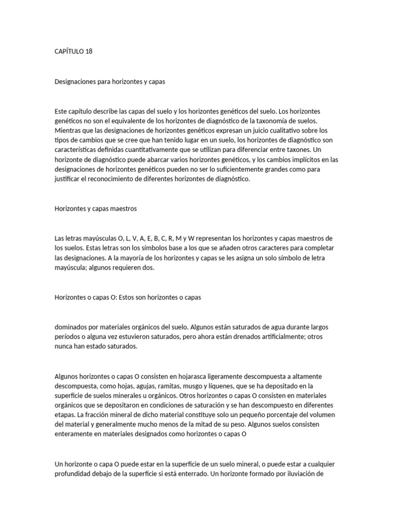 Horizontes y capas del suelo explicados | PDF | Datos | Suelo