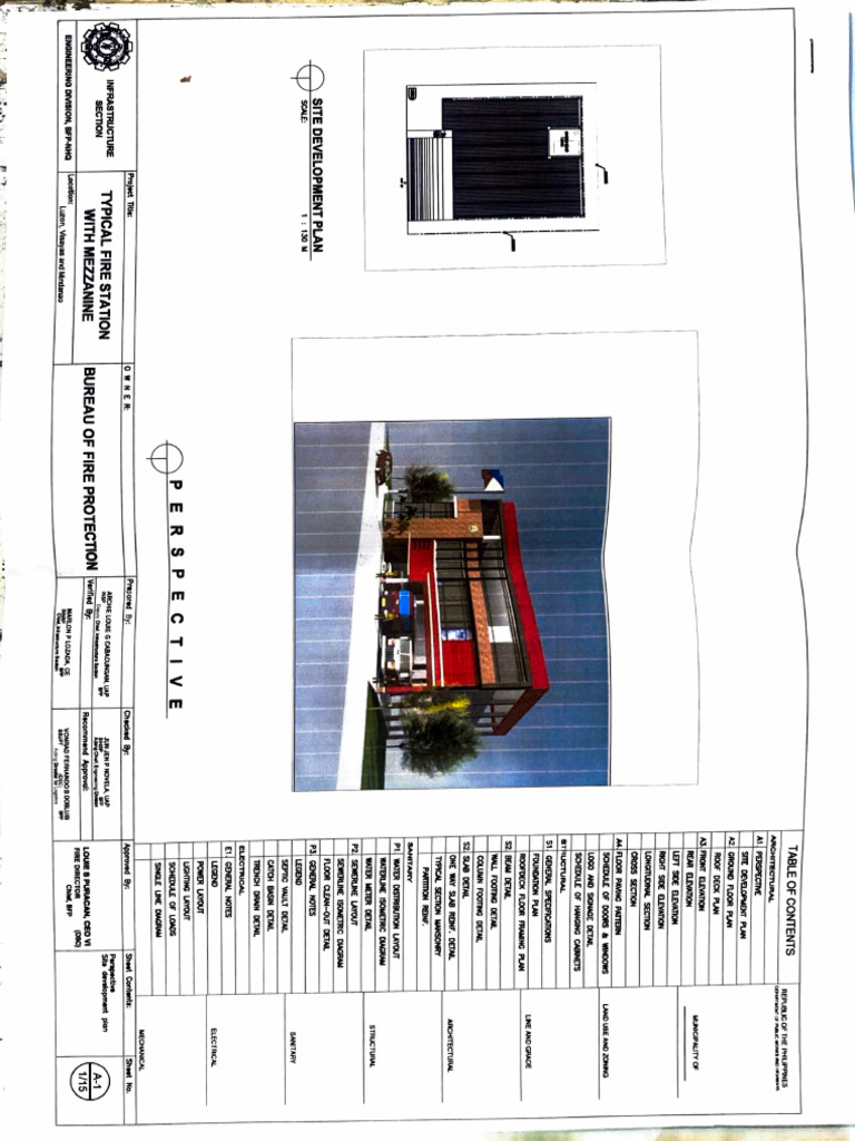 Cotabato City Central Fire Station Plan | PDF