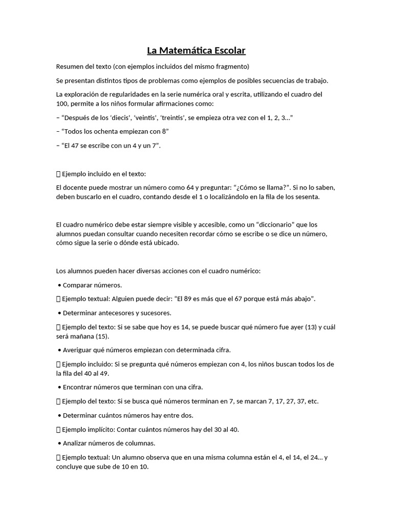 Estrategias de Matemática Escolar | PDF