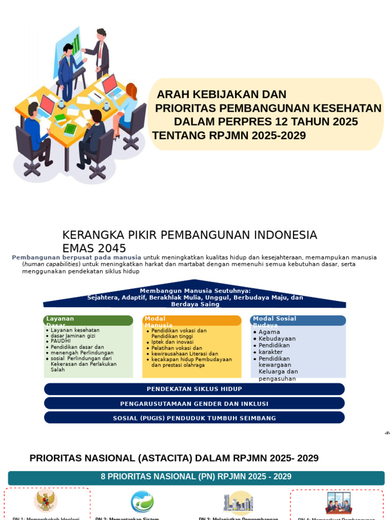 Kebijakan Kesehatan RPJMN 2025-2029 | PDF